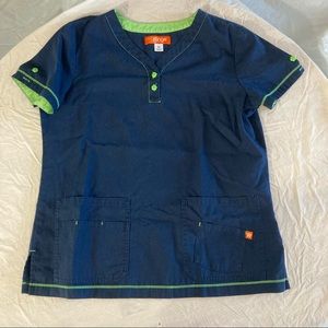 ORANGE Nursing Nurse’s Scrubs Scrub Top M